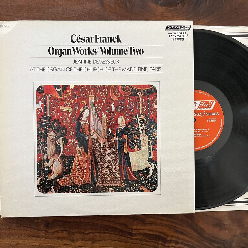 César Franck Organ Works Volume 2 Jeanne Demessieux Vinyl LP London STS.15104